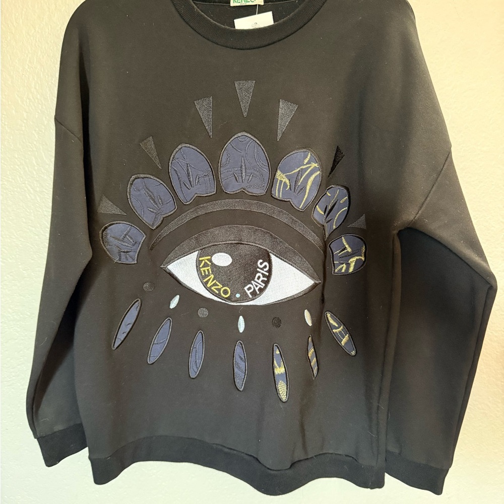 Kenzo Black Sweatshirt with Eye Design